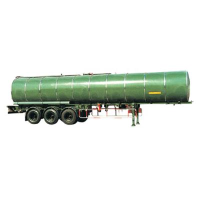 China Heated Asphalt Bitumen Tanker Truck Trailer Brand 3 Axles 12 Axles 12 Tire 42 CBM With Insulation for sale