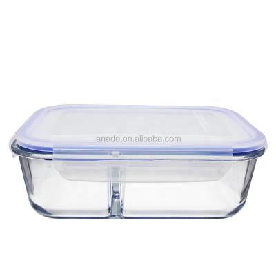 China Freshness Preservation Storage Meal Prep Food Storage Container Airtight Glass Lunch Box With Lids for sale