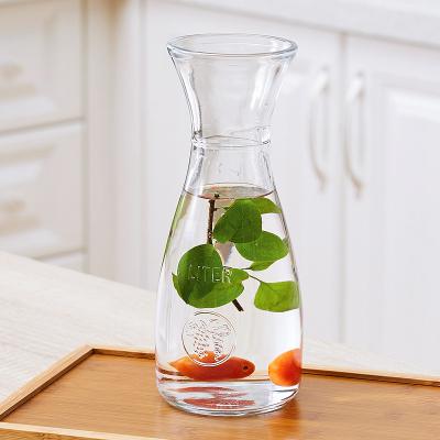 China Customized 100% Recyclable Wide Mouth Beverage Bottles Glass Water Bottle for sale