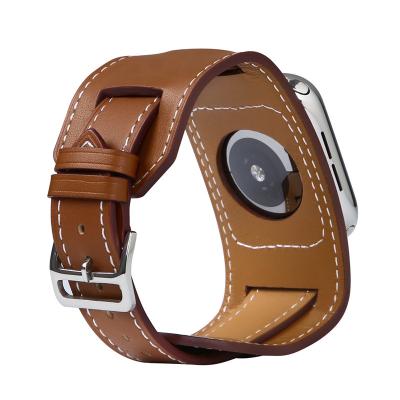 China Adjustable Strap for Apple Watch Genuine Leather Watch Strap for iwatch for sale