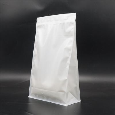 China ECO PE/PE 100% Recyclable Recyclable Food Packaging Box Pouch Flat Bottom Custom Bag With Zipper Plastic Bags for sale