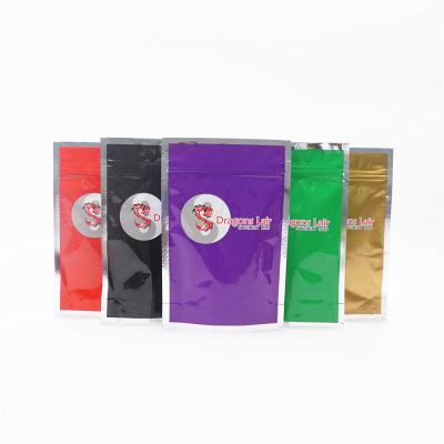 China Custom Made Shock Resistance Bag Food Grade Zipper Lock Small Ziplock Bags With Logo Tea Pouch Packaging for sale