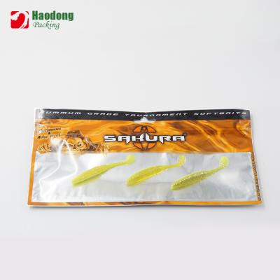 China Three Side Seal Moisture-proof Bait Lure Packaging Small Plastic Bag Fish for sale