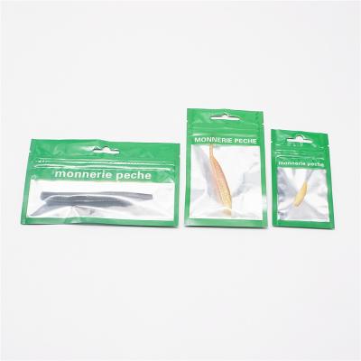 China Small Moisture Proof Plastic Bag Packaging Clear Zipper Bags Fish Lure Bait Bag for sale