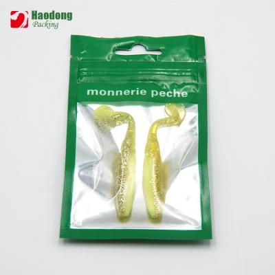 China Factory Clean Low MOQ Recyclable ISO Fishing Lure Resealable Zipper Foil Plastic Bag for sale