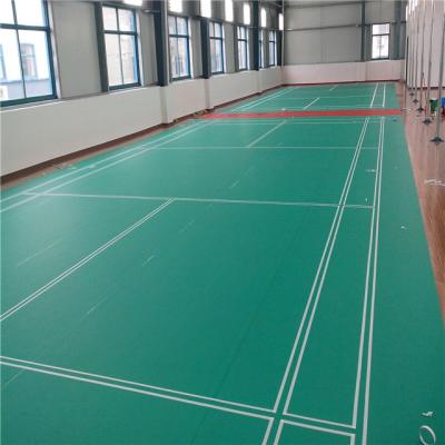 China Indoor Sports Pvc Mat PVC Material Mat For Badminton Court Mat Indoor Sports Flooring for sale