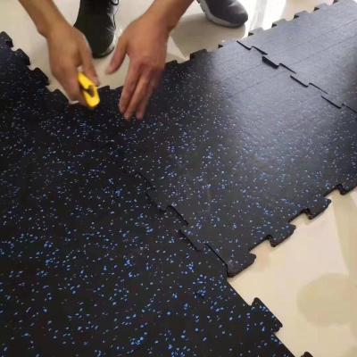 China Modern Rubber Gym Flooring Interlocking Plastic Gym Flooring Tiles for sale