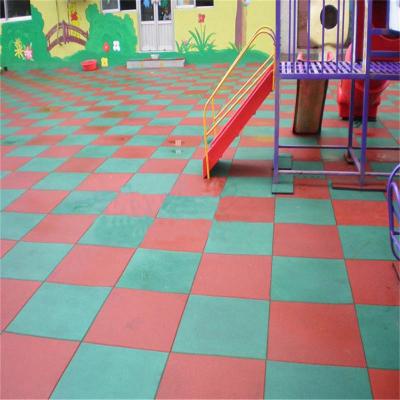 China Modern Non-Toxic Rubber Tiles Rubber Outdoor Gyms Mat For Playground for sale