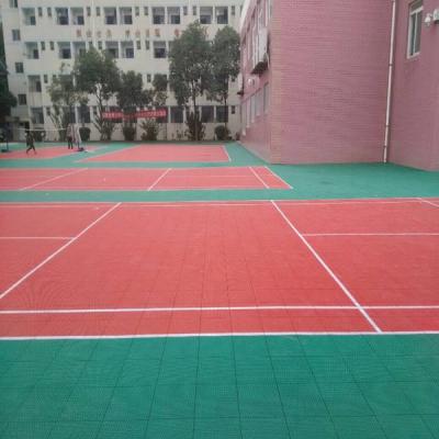 China Badminton court -40-80 degree can use interlocking plastic base for tile badminton court mat for sale