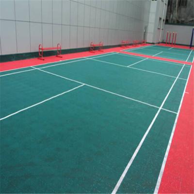 China Volleyball Court Playground Waterproof Wear Resistant Anti-slip Synthetic Outdoor Flooring For Badminton for sale