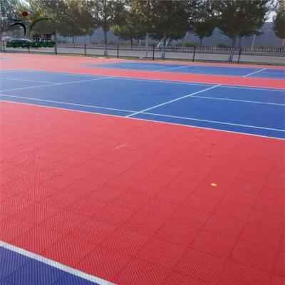 China High quality construction anti-skid wear-resistant waterproof badminton court movable badminton court with grid for sale