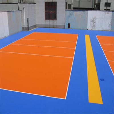 China Portable Outdoor Modular Used Outdoor Movable Interlocking Tile Volleyball Court Mat Volleyball Mats TKSM for sale