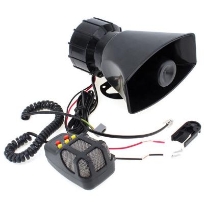 China DC 12V 100W 5 Tone Loud Horn Siren Plastic Sound Ambulance Police Firefighters Warning Loud Alarm Speaker Motorcycle Car Vehicle Auto Truck for sale