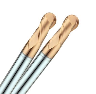 China High Speed Tungsten Carbide Ball Nose End Mill Wear Resistance High Temperatures HG680 for sale