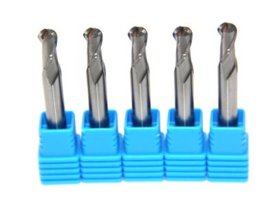 China HRC50° High Efficient Aluminum Ball Nose Drill Bit Three Flute Ball Nose End Mill for sale