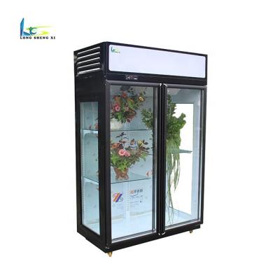 China Super Market Single-temperature Custom High Quality Flower Display Stand Fresh Flower Display Upright Refrigerator for sale