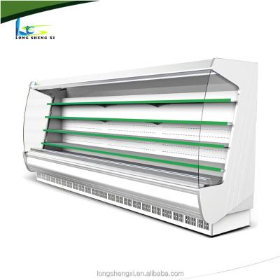 China Refrigerated Single-temperature Supermarket Vegetable And Fruit Display Fridge Te koop