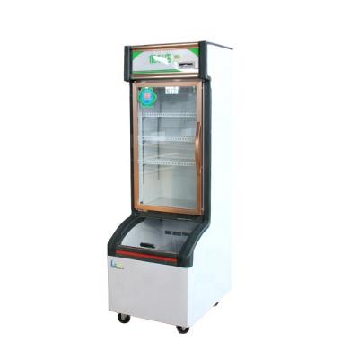 China Famous OEM ODM Double-temperature Compressor Multifunctional Glass Door Fruit and Vegetable Refrigerator Te koop