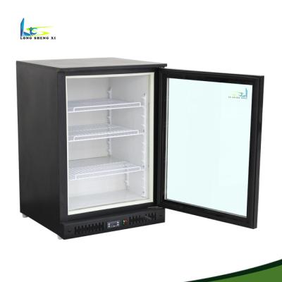 Chine Single-temperature bar fridge glass door under counter glass door mini fridge à vendre