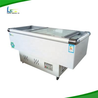 China Single-Temp Voltage Meat Frozen Food Island Freezer for sale