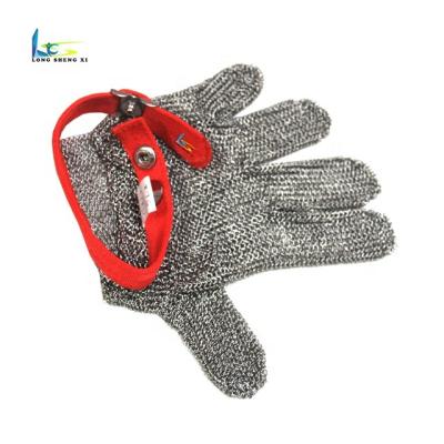 China Anti-Cutting Butcher Kitchen Tool Cut Stainless Steel Metal Mesh Heavy Duty Protective Glove For Food Handling for sale