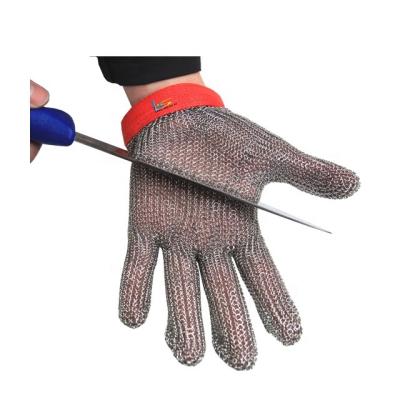 China Ambidextrous Fire Proof Level 5 High Safety Performance Cut Proof Wire Butcher Resistant Stainless Steel Protective Gloves for sale