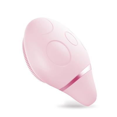 China Electric Rechargeable Moisturizer Facial Cleansing Brush Seal Soft Acne Face Silicone Cleansing Brush for sale