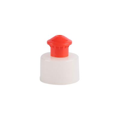 China Flip No. 28/410 push-pull cap for easy liquid extraction, suitable for detergent bottles for sale