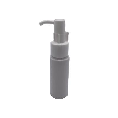 China 60cc Cosmetic Serum Cosmetic Bottle With 24/410 Pump Pet 60ml Cream Bottle With Oil Pump Plastic Oil Cream Pump For Lotion Bottle for sale