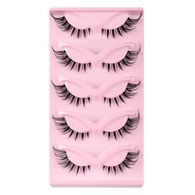 China Full Strip Lashes Wholesale Own Logo Full Strip Eyelashes mink Fluffy 100% 25mm 5D mink eyelash an for sale