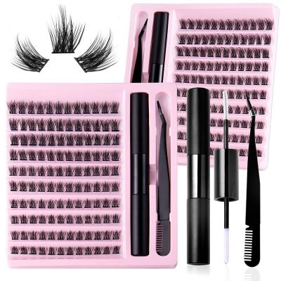 China Full Strip Lashes Wholesale cat eyes lashes DIY Display Stand Mink Vendor Custom Packaging False Box Other Eyelashes for sale