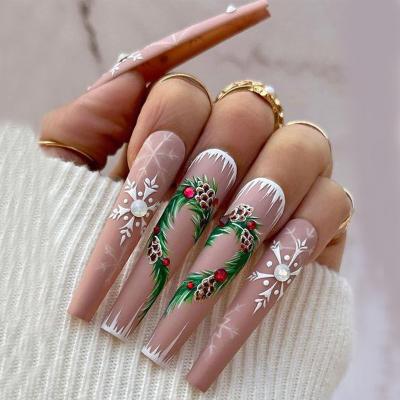 China Eco-friendly Non-Toxic glitter nail New Design Custom Press On Nails Halloween Press On Nails Artificial Fingernails For Women for sale