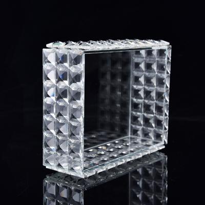 China Home Decorations.Gifts Transparent Large Capacity Glass Crystal Jewelry Box With Lid for sale