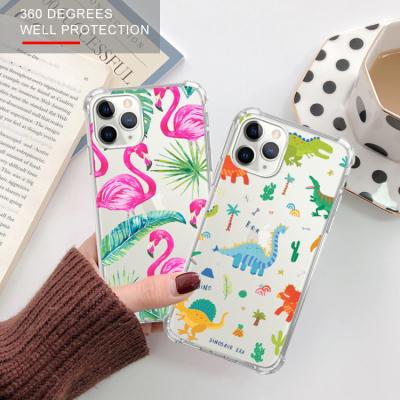 China Wholesale Anti-fall Shockproof Airbag Corners 3D Flower Custom Color Tpu Soft Back Cover Printing On Cell Phone Case for sale