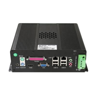 China Best price ECSUU UU-1910 Intel J1900 8gb RAM portable industrial mini itx case pc with parallel ports and ps2 200*200*70mm for sale