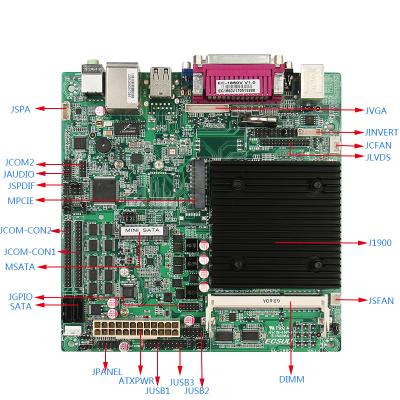 China LAN desktop pc atx 2 gigabit quad core hdd 1tb quad core hdd 1tb intel j1900 wifi card ps2 low power consumption motherboard china for sale