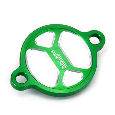 China 6061-T6 CNC aluminum. JFG KX450F KX450 Motorcycle Oil Filter Cover Protector For Kawasaki for sale