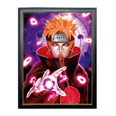 China Wholesale Europe Anime Pictures Japanese Demon Slayer My Hero Academia 3D Topple 3D Effect Anime Poster For Home Decors for sale