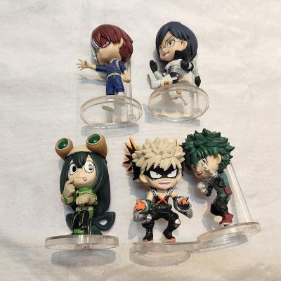 China Custom-made OEM 5PCS Developmental Toy ASQ Cartoon My Hero Academy Blind Box Bag Japanese Toy Collection Doll Anime PVC Figure for sale