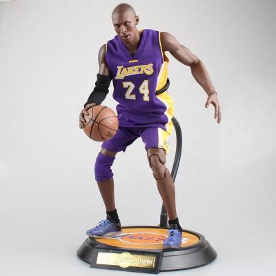 China NBA MODEL TOY ASQ basketball star Los Angeles lakers 1/6 color box model figure no. 24 Kobe Bryant shirt purple for sale