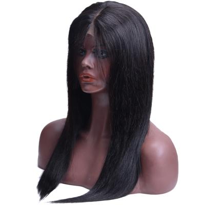 China Wholesale Raw Silky Straight Wave Grade 10A Virgin Mongolian Hair Wig Cuticle Aligned Hair Wigs Swiiss Lace Closure Wig For Black Women for sale