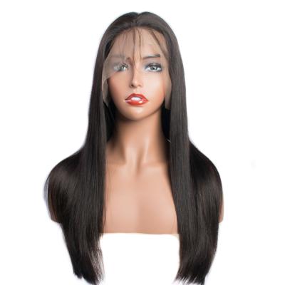 China Clean Soft Silky Straight Grade 10A Full Lace Wig With Baby Hair 10-28 Inches 100% Raw Unprocessed Indian Virgin Hair Wigs for sale