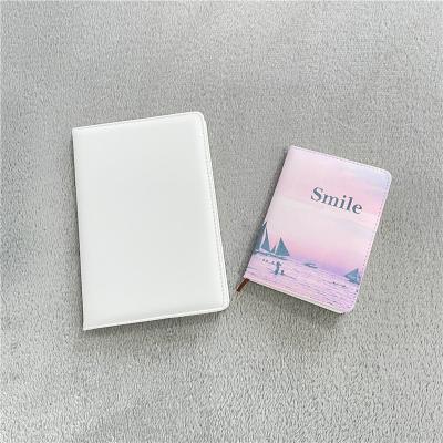 China Ideas Blank Cover A5 A6 Sublimation Christmas Gift DIY Printed Blank Diary Diary With PU Leather Cover For Hot Printing for sale