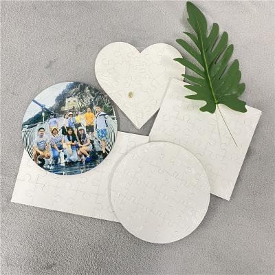 China Blanks Sublimation Puzzle Heat Transfer Coating Blank Sublimation Heart Thermal Puzzle For Blank Sublimation Transfer for sale