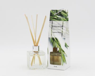 China 2020 Viable Hot Sale Aroma Reed Diffuser Set Rattan Diffuser Set With Gift Box And Wooden Lid for sale