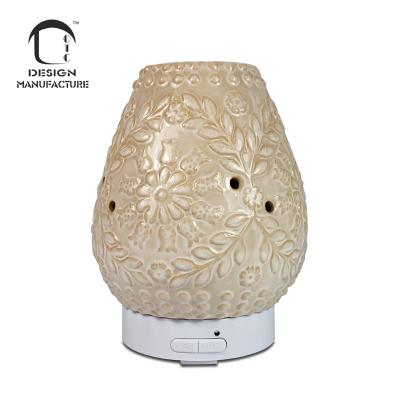 China Supplier Good Quality 7colors Modern LED Night Light Holiday Crop 100ml Beige Ceramic Air Diffuser for sale