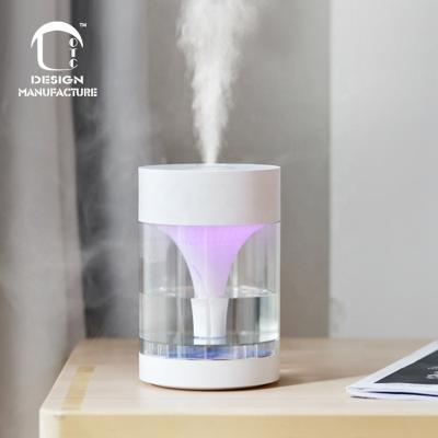 China OEM Modern Popular Factory Whisper 450ml Large USB Quiet Humidifiers for Bedroom with 7 LED Night Lights for sale