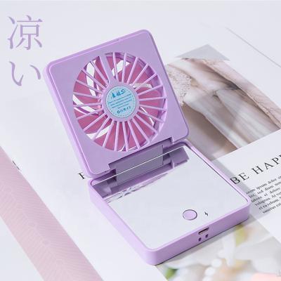 China Portable Mini Fan Wholesale Rechargeable Personal Car Handheld Usb Mini Fan With Mirror for sale