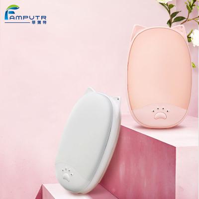 China New Product 3000mah Convenient Cute Shape Digital Display Usb Pocket Portable Hand Warmers for sale