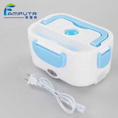 China Sustainable PP Material Electric Food Bowl Warmer Portable Electric Cooking Lunch Box for sale